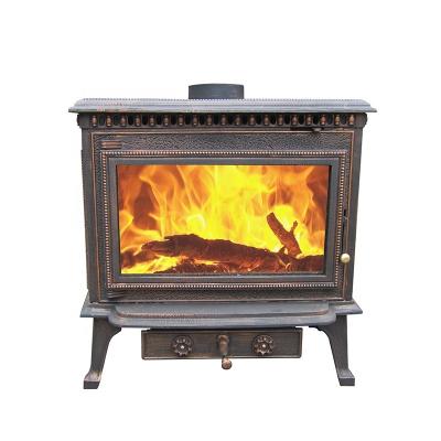 China Large Modern Wholesale Cheap CE Cast Iron Stove (CLK14) Real Fire Wood Cook Stove for sale