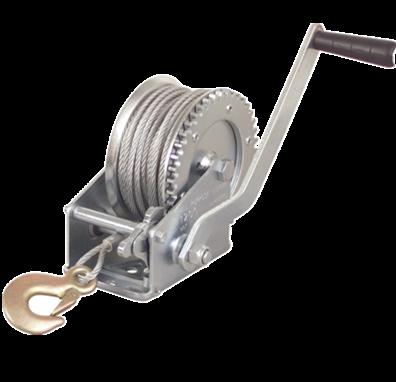 China 1200lbs BOAT manual winch with steel cable for sale