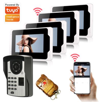 中国 2021 Home Security Villa Night Vision Camera Tuya Two Way Radio Wireless Video Door Phone CR-701FD14 販売のため