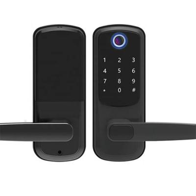 China 2021 Home office or hotel Cardweb Tuya APP support wifi blue-tooth fingerprint security smart door lock for sale