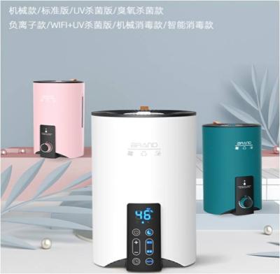 China New Portable Household Umidificador Difusor Mist Diffuser 4L Cooling Air Humidifying Ultrasonic Humidifier for sale