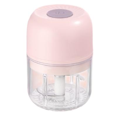 China Cordless Portable Mini Blender 0.1L Plastic Mini Jar Household 1300mAh Battery USB Rechargable Chooper for sale