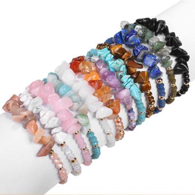 China INS Creativity CLASSIC Irregular Stone Bracelet Handmade Woven Natural Stone Bracelet for sale