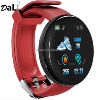 China HOT MP3 Playback Amazon Sell New Products D18 Wristband Touch Screen Wristwatches Heart Rate D18 Men Smartwatch for sale