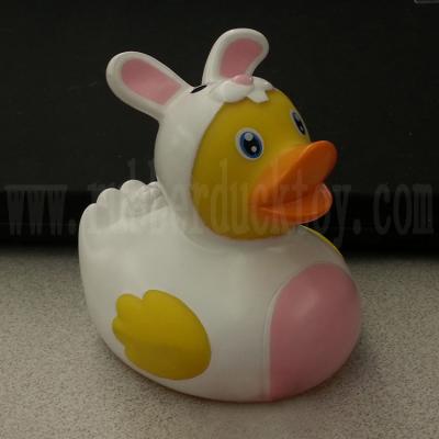 China Bath Toy Easter Bunny Rubber Duck, Rabbit Bath Duck Toy, Easter Bunny Rubber Duck Bath Toy for sale