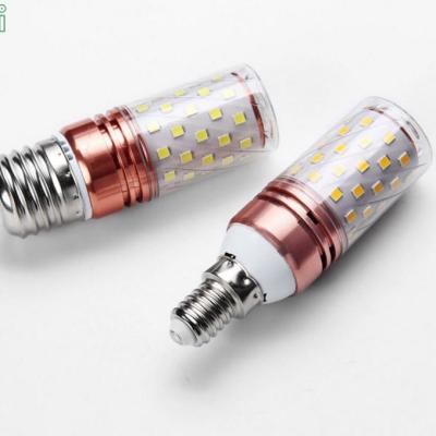 China Residential SMD2835 Chip Crystal Candle Bulb E27 E14 Led Corn Light Bulb 220V 16W ​​Warm White Lamp for sale