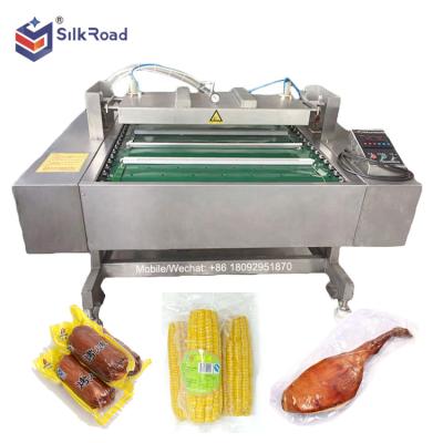 China Industrial High Capacity Plastic Bag Machine Continuous Sealing Vacuum For Frozen Fish Bandage Food for sale