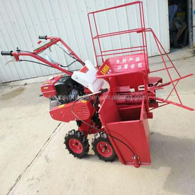 China Compact Mini Maize Hand Walking Tractor Maize Combine Harvester for sale