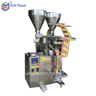 China Beverage Frozen Yogurt Powder Mixing Double Chain Pouches Packing Packaging Machine for sale