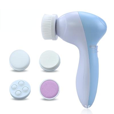 China Pore ​​Remover 5 in 1 Multifunctional Portable Deep Facial Massager Detergent Wash Face Skin Cleansing Brush for sale