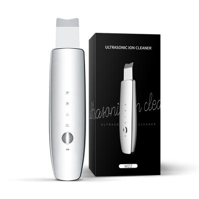 China Ultrasonic Exfoliators Portable Deep Cleansing Face Ion Detergent Skin Lifting Facial Scrubber for sale