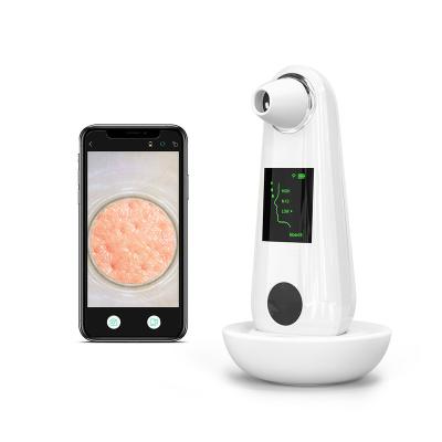 China Damage 20X Microscope Comedones Sucker Clearing Extractor With Camera WiFi Blackhead Remover Video Vacuum for sale