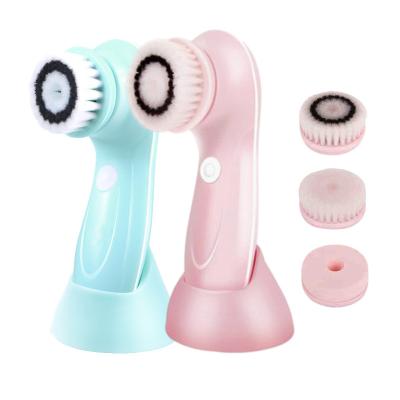 China Pore ​​Remover 3 in 1 Deep Pore Detergent Instrument Waterproof Beauty Face Remover Rotating Facial Cleansing Brush for sale