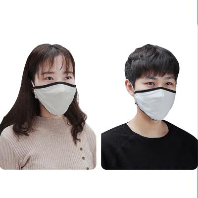 China Luxury Washable Fashion Gray Design Cotton Imprinted Branded Wholesale Custom Vegan Fashion Face Mask for sale