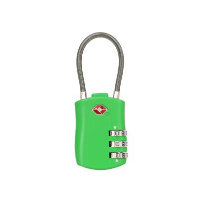 China Travelsky Security Eco-friendly Password 3 Cable Lock Discount Luggage Tsa Digital Combination Locks for sale