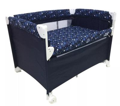 China Ansafe Easy Folding Baby Playpen Cozy Folding Baby Playard With Dropside Function Mosquito Net for sale