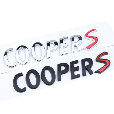 China Sports 3D Metal Lettering Words Symbols Hood Car Stickers Fits Mini COOPERS Signs for sale