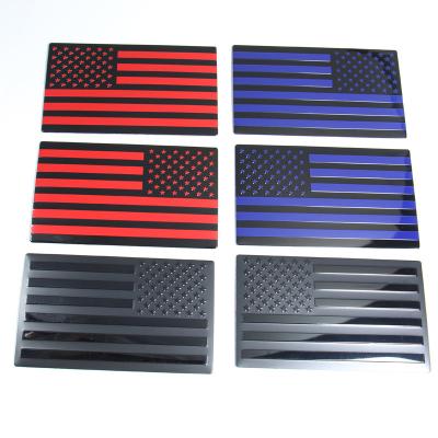 China Body Stickers Customized Car Decoration Aluminum American Flag Left Right Side Fender for sale