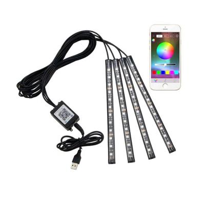 China Good Quality 5050SMD RGB Led USB Led Ambient Interior Automotive Decorative Accessories Atmosphere Light Universal for sale