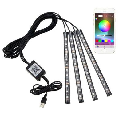 China Good Quality Car Interior Atmosphere LED Lights Strip 5050 RGB SMD Flexible Strip Light for sale