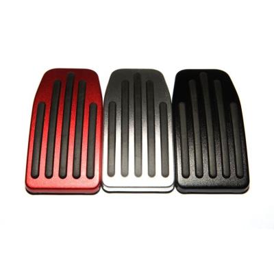 China Non-slip exterior design with aluminum and rubber non slip aluminum alloy replacement accelerator brake pedal cover pad for Tesla Model 3 Y 2017-2021 for sale