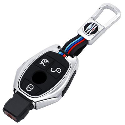 China Zinc Alloy Zinc Alloy Smart Remote Key Cover FOB Case For Benz 2-3buttons Car Style for sale