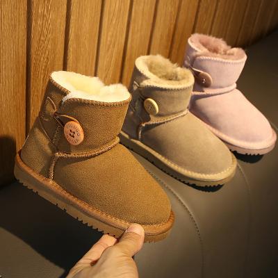 China Deodorization Children Snow Boots Winter Non Slip Warm Sheepskin Wholesale Children's Boots for sale