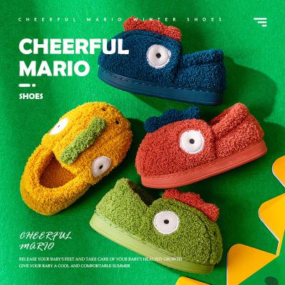 China Boys and girls cotton slippers children's winter shoes children's fur children's shoes baby cotton shoes lit for sale