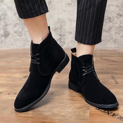 China Mens Machining Boots High Top Casual Martin Boots Mens Leather Shoes Leisure for sale