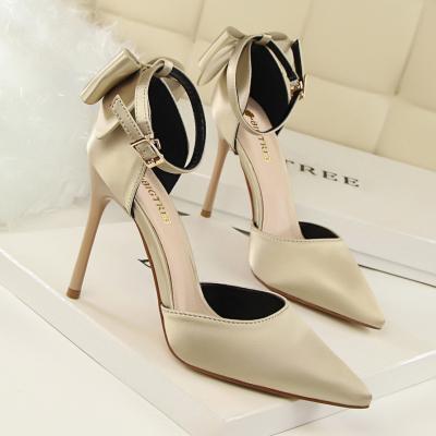 China Hot Selling 12cm Anti-skid Shoes Daily Life Dinner Ladies High Heels for sale