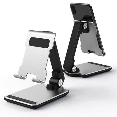 China Unique Hot Selling Desktop Mobile Phone Folding Flat Design Dual Function Stand for sale