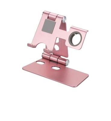 China Three In A New Type Top Selling Mobile Cell Phone Holder Desktop Lazy Three In A Watch Bracket for sale