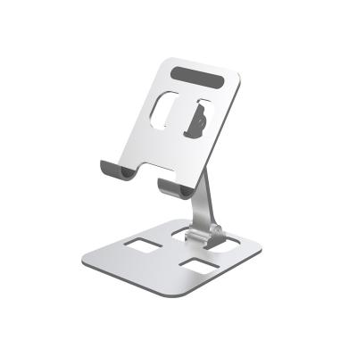 China Universal Aluminum Adjustable Mobile Phone Stand Foldable Mobile Phone Holder Tablet Stand Bracket for sale