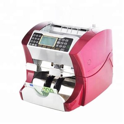 China EUR DB3000 Two Pocket Sorter Mix Counting Machine Value Counting Machine Fitness In Red Color for sale