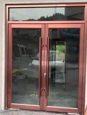 China brown Automatic swing  Door System with Stainless Steel Door Handle for sale