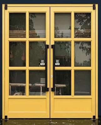 China Prehung Upvc Double Glazed Doors 64x80 Exterior automatic swing  Doors kfc door for sale