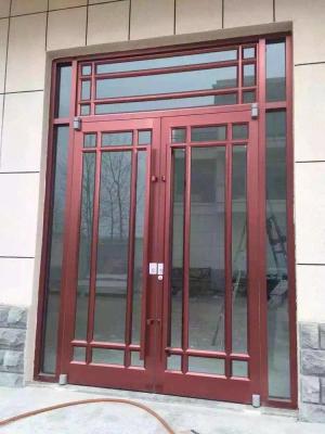 China Factory Wholesale Building Shop Exterior Front Door Kfc Door Gate Entrance Aluminum Alloy Commercial Door With Autotmatic for sale