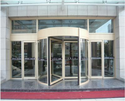 中国 Direct Price Aluminum Alloy Stainless Glass Rotation  Revolving Door 販売のため