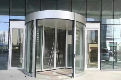 中国 Manufacturer Glass Auto Induction Fully Automatic Revolving Door for Hotel Commercial Building 販売のため