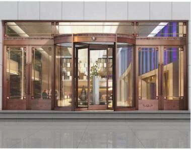 中国 Modern-Style Aluminum Alloy Rotating Revolving  Doors 販売のため