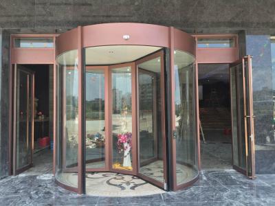 中国 Automatic Commercial Shopfront Double Single Glass Revolving Door 販売のため