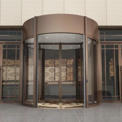 中国 Smooth And Secure  Automatic Commercial Shopfront Double Swing Glass Rotational revolving  Door 販売のため