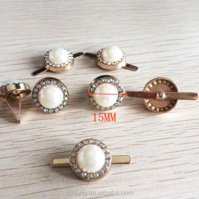 China Fashionable Shoe Buckle 10-18mm Pearl Decoration For Lady Shoes Shoe Accessories for sale