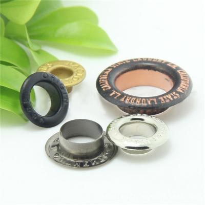 China High quality nickel free metal logo 16L 10mm engraving flat grommets supplies grommets on sale for sale