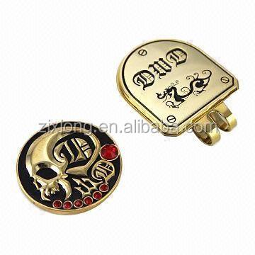 China Folk Art Magnetic Golf Ball Marker Hat Clip/Hat Clip/Golf Hat Clip for sale