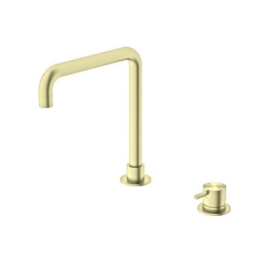 China 2022 Faucets Economy Brushed Gold Metered Commercial Toilets Lead Free All Brass Basin Faucet Mixer Taps for sale