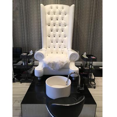 China Modern Convenient Pedicure Chair Of Nail Salon Furniture No Nail Pipeless Short Back Plumbing Pedicure Chair for sale