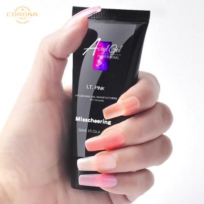 China Wholesale Fashionable Manicure 30ML Fashionable Professional Quick Dry Clear Finger Gel Nail Art Extension UV Gel for sale