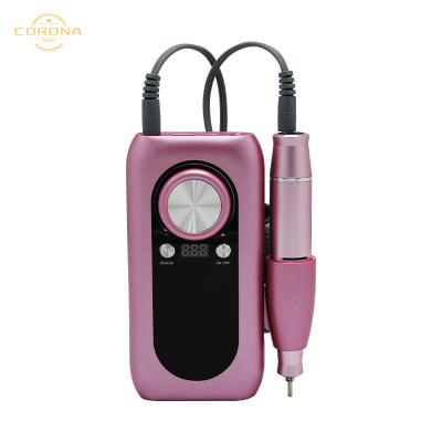 China Convenient 30000 RPM Multifunctional High End Flat Bottom Natural Nail Drill High Speed ​​Portable Strong Polisher Bits for sale