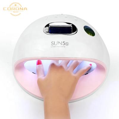 China Quick Dry Cordless Rechargeable Custom Dual Led Lamp UV Gel Sky Lamps 72w Dual Polish Nail Dryer For Manicure for sale